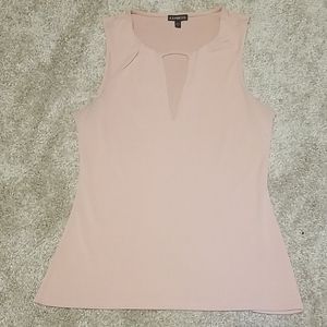 Express Blush Pink Keyhole Blouse